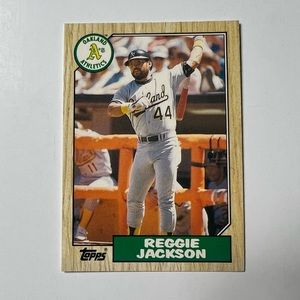 1987 Topps Traded- Reggie Jackson #52T